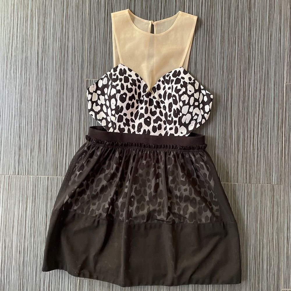 Three Floor cutout dress NWT